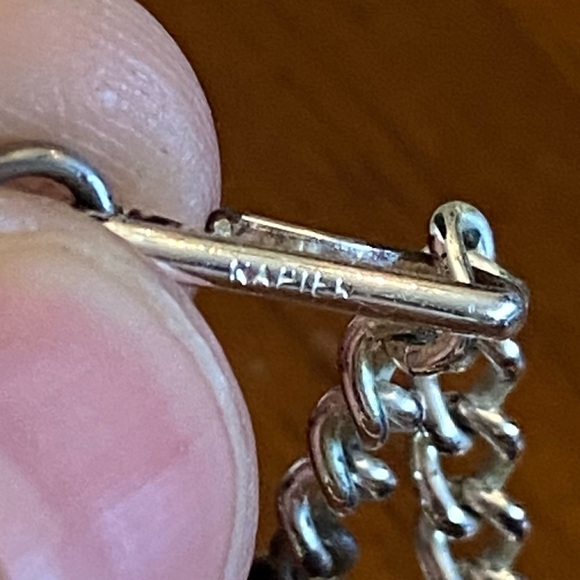 Napier Vintage Gold and SilverTone Beaded Choker Necklace - Picture 9 of 13